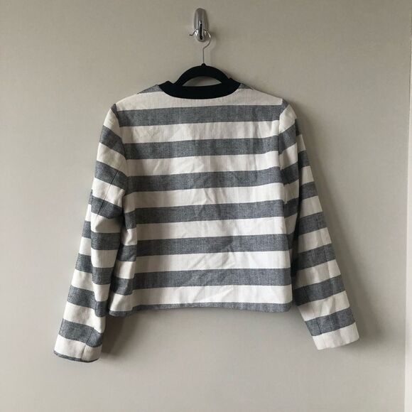 EMMA & Olivia Stripe Bomber Jacket - Medium - Picture 2 of 7